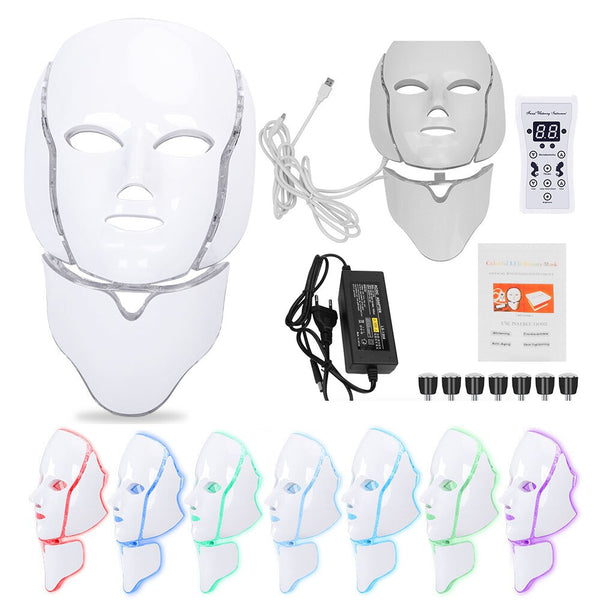 7 Colors Red Light Therapy Mask - Face & Neck Treatment