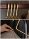 5 pcs Solid Matte Gold/Silver Clothes Coat Hanger │ Seamless Metal Wardrobe Organizer