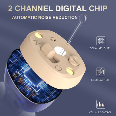 Rechargeable Bluetooth BTE Hearing Aids with App Control & 4 Sound Modes