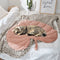 Breathable Cooling Dog Mat - Leaf-Shaped Washable Dog Mat