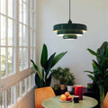 Black Pendant Light – Nordic Design Hanging Light for Kitchen and Indoor Spaces, 12W LED, Adjustable Color Options 0