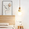Cream Pendant Lamp – LED Chandelier for Bedroom and Restaurant – Stylish Wood and Stone Design 4