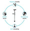 Adjustable Folding Cane with LED Light – Walk with Confidence & Safety