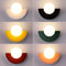 LED Wall Sconce with Round Plastic Ball Lampshade – Modern Wall Light for Bedroom and Corridor, G9 Bulb Compatible 0