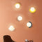 LED Wall Sconce with Round Plastic Ball Lampshade – Modern Wall Light for Bedroom and Corridor, G9 Bulb Compatible 1