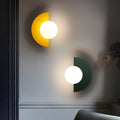 LED Wall Sconce with Round Plastic Ball Lampshade – Modern Wall Light for Bedroom and Corridor, G9 Bulb Compatible 3