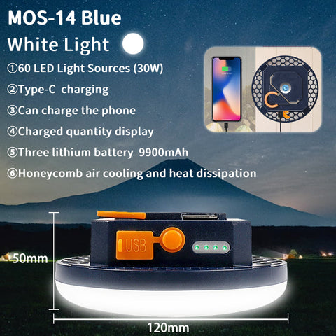 Rechargeable Powerful LED Camping Lantern – Magnetic LED Portable Tent Light
