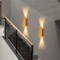 Modern Brushed Aluminum LED Wall Lamp for Indoor Use – Ideal for Bedroom and Living Room 1