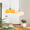 Modern Glass Pendant Light for Kitchen Island and Dining Room – E27 Base, Soft Lighting, Orange and White Design 2