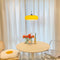 Modern Glass Pendant Light for Kitchen Island and Dining Room – E27 Base, Soft Lighting, Orange and White Design 4