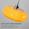 Modern Glass Pendant Light for Kitchen Island and Dining Room – E27 Base, Soft Lighting, Orange and White Design 5