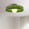 Nordic LED Flush Mount Ceiling Light Fixture – Retro Glass Design, Multi Color Options, 25/35cm for Bedroom and Living Room 1
