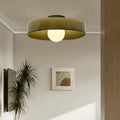 Nordic LED Flush Mount Ceiling Light Fixture – Retro Glass Design, Multi Color Options, 25/35cm for Bedroom and Living Room 2