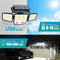 Solar Outdoor Motion Sensor Light with 3 Heads and 270° Wide Angle Waterproof Design