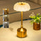 Retro Rechargeable LED Table Lamp – Touch Dimmable Brass Desk Light with 3 Color Modes for Bedroom, Restaurant & Bar