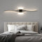 Modern LED Wall Lamp with Remote Control – Double Curve Design in Black and Gold for Stylish Indoor Wall Lighting