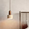 Wabi Sabi Pendant Lamp – Yellow Marble Lighting for Kitchen Island and Dining Room, Cord Pendant Design, Durable Travertine Material