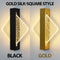 Modern LED Wall Lamp with Gold Foil Finish – Acrylic Wall Sconce for Indoor Bedroom and Living Room Lighting