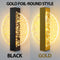 Modern LED Wall Lamp with Gold Foil Finish – Acrylic Wall Sconce for Indoor Bedroom and Living Room Lighting