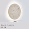 Round Natural Stone Wall Lamp - Wall Sconce Light for Indoor Bedside and Dining Room - Elegant Wall Lights