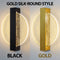 Modern LED Wall Lamp with Gold Foil Finish – Acrylic Wall Sconce for Indoor Bedroom and Living Room Lighting