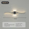 Modern LED Wall Lamp with Remote Control – Double Curve Design in Black and Gold for Stylish Indoor Wall Lighting