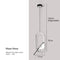 Black Nordic Magpie Bird LED Pendant Lamp – Stylish Indoor Chandelier for Kitchen and Bedroom Lighting