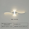 Modern LED Wall Lamp with Remote Control – Double Curve Design in Black and Gold for Stylish Indoor Wall Lighting