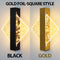 Modern LED Wall Lamp with Gold Foil Finish – Acrylic Wall Sconce for Indoor Bedroom and Living Room Lighting