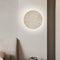 Round Natural Stone Wall Lamp - Wall Sconce Light for Indoor Bedside and Dining Room - Elegant Wall Lights
