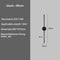 Modern I-Shaped LED Wall Light – Adjustable Three-Tone Wall Lamp for Bedroom and Living Room, Black Aviation Aluminum Sconce