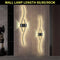 Modern LED Wall Lamp with Remote Control – Double Curve Design in Black and Gold for Stylish Indoor Wall Lighting