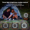20000mAh Rechargeable Camping Fan with LED Light and USB Power Bank