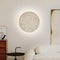 Round Natural Stone Wall Lamp - Wall Sconce Light for Indoor Bedside and Dining Room - Elegant Wall Lights