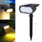 Solar LED Outdoor Spotlight with 2 Brightness Modes – Waterproof Landscape Light for Garden and Pathway Security 8