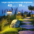 Solar Pathway Lights - 2PCS Waterproof Outdoor Garden Path Lights with 12-Hour Brightness, Easy Installation 4