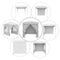 2m x 2m Outdoor Folding Gazebo Canopy - Pop Up Party Tent