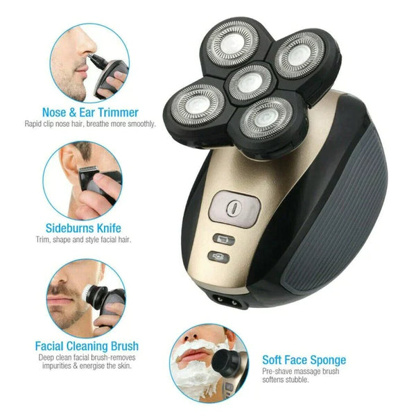 Advanced Technology 5 In 1 Electric Hair Razor For Men