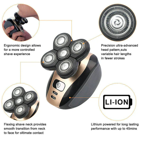 Advanced Technology 5 In 1 Electric Hair Razor For Men
